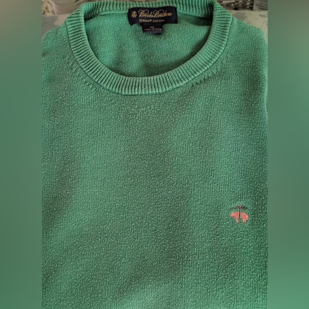 Brooks Brothers Mens Crewneck
Suprima Cotton Sweater
Mens XL